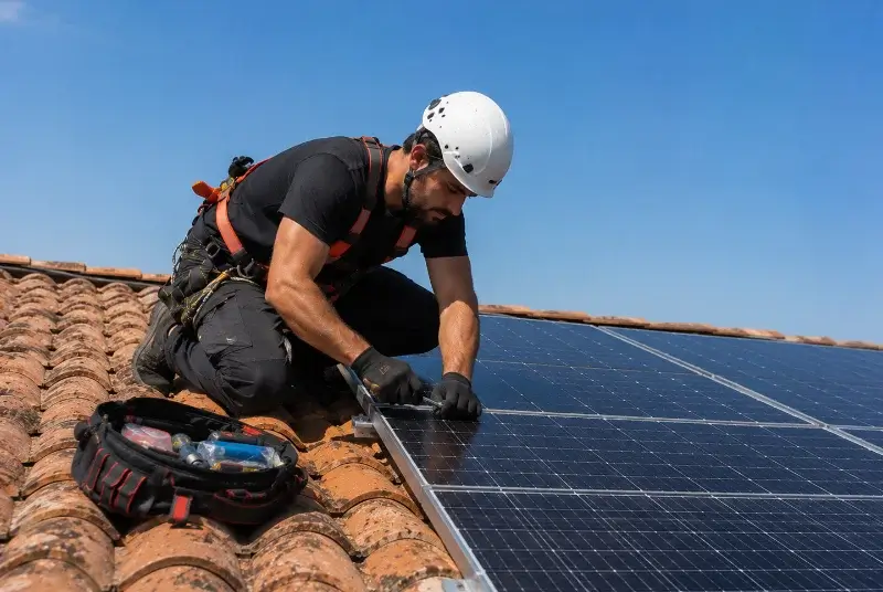 Maintenance et monitoring de panneaux solaires à Lugrin