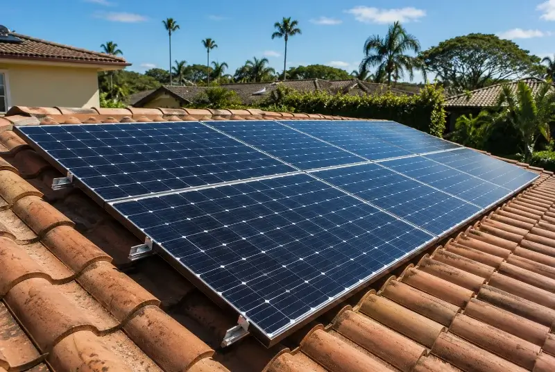 Installation de panneaux solaires à Lugrin
